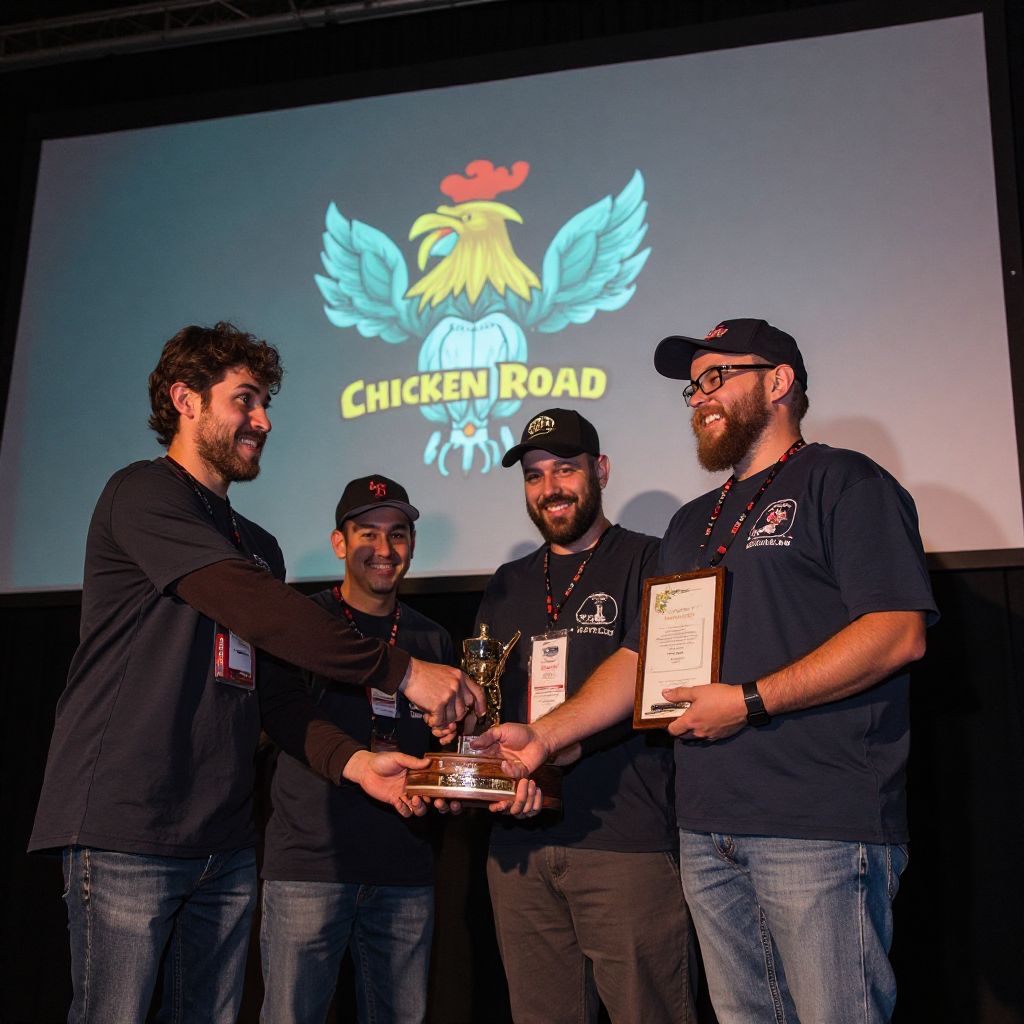 Award ceremony for Chicken Road mobile game