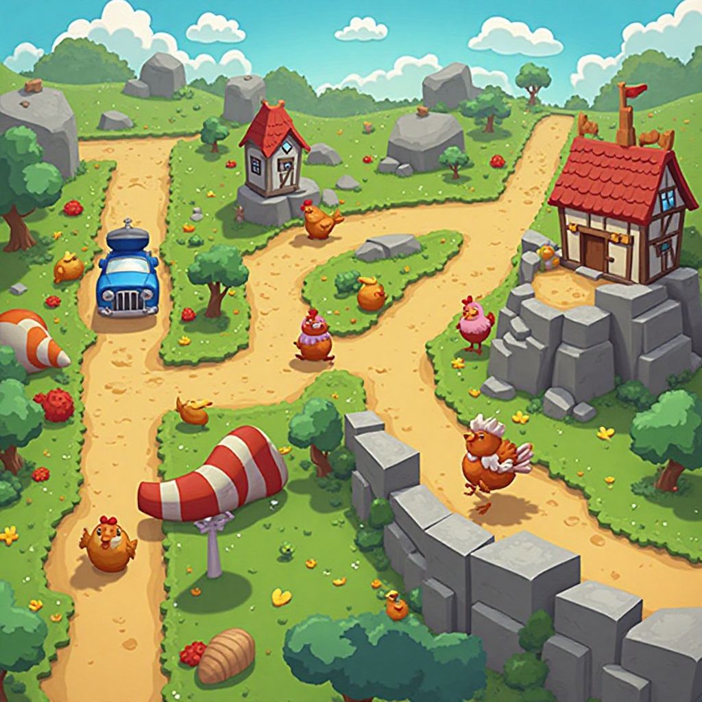 Multiple levels in Chicken Road game